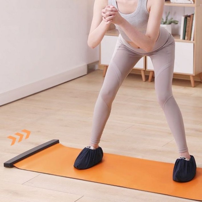 배나라 슬라이딩 보드 고강도 하체운동 스키매트  매트 무소음 유산소 코어 복근 스케이트 운동