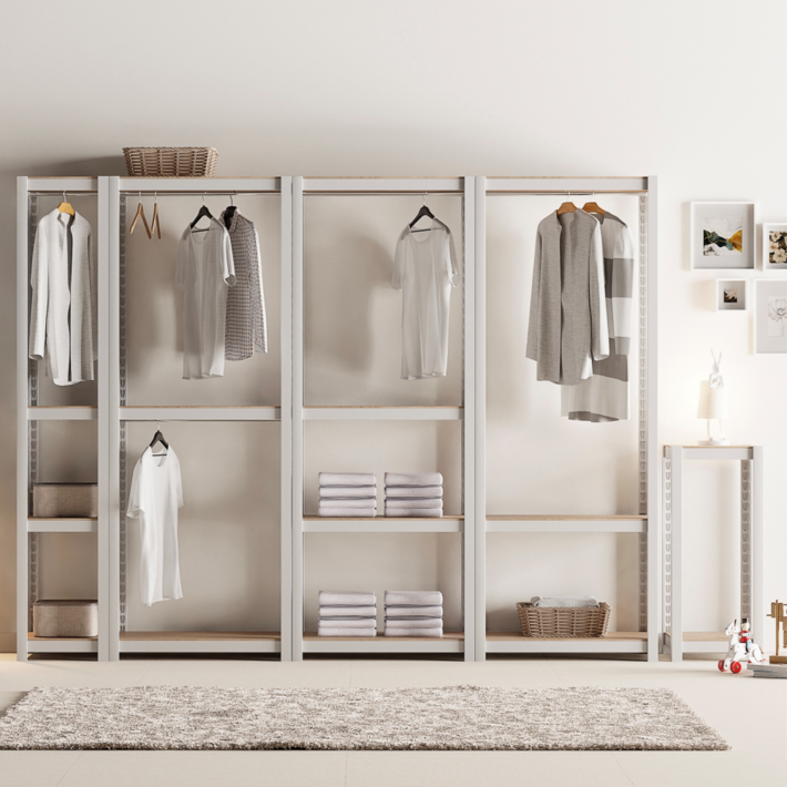 아르 드레스룸 시스템 행거, 블랙, 1950mm