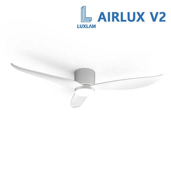 에어룩스 V2 실링팬 52인치 AIRLUX V2 더슬림한 BLDC 저소음 모터 저전력 천장형 선풍기, 화이트