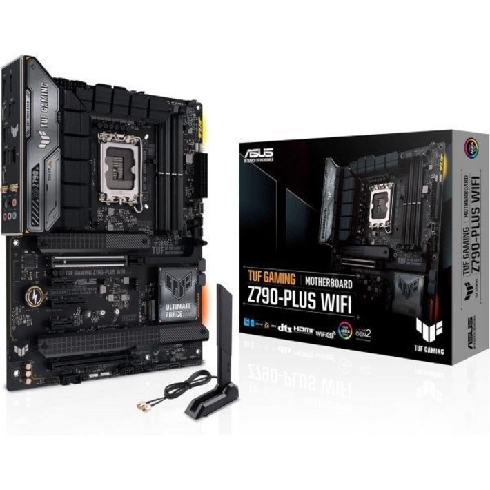 ASUS TUF 게이밍 Z790플러스 WiFi LGA 1700인텔 14세대, 12세대, 13세대 ATX 마더보드PCIe 5.0, DDR5, 4개 M.2 슬롯, 161