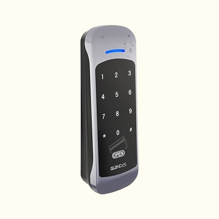 글로넥스 자동문 번호키 도어락 GM150 실버