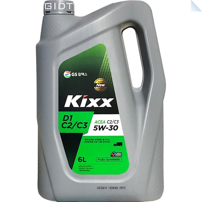 GS칼텍스 킥스 Kixx D1 C2C3 5W30 6L 합성 디젤 DPF 경유 엔진오일, 6L, 1개, 5w30