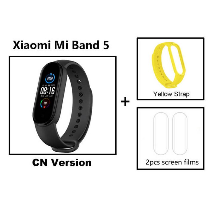 Xiaomi Mi Band 5 스마트 팔찌 피트니스 트래커 혈액 산소 심박수 모니터 수면 단계 수영 스포츠 APP 푸시 알람