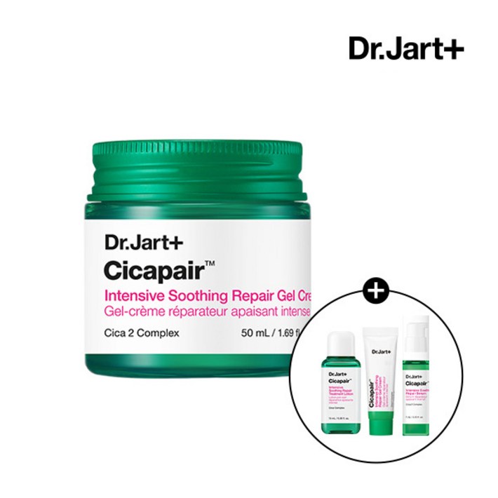닥터자르트 시카페어 인텐시브 수딩 리페어 젤 크림 50ml 7ml세럼 7ml트리트먼트 로션 15ml
