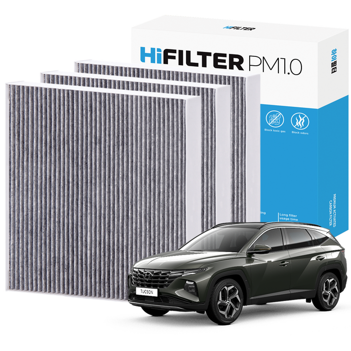 21 하이필터 PM1.0 활성탄 자동차 에어컨필터 현대