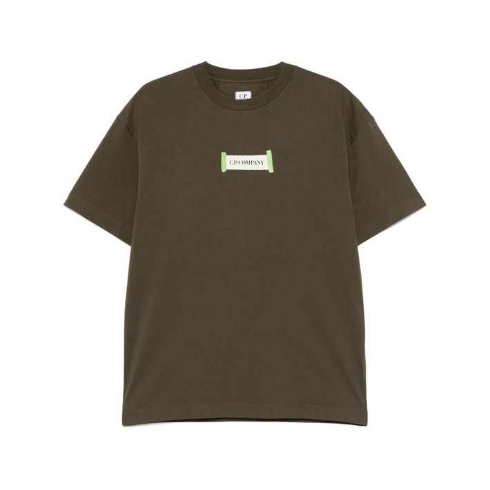 C.P.컴퍼니 로고 프린트 티셔츠