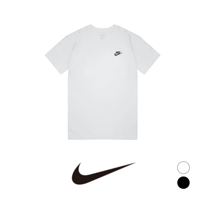 국내 매장판 나이키 NIKE 스포츠웨어 스우시 클럽 남자 여자 커플 공용반팔 러닝 런닝 NSW 반팔 티셔츠 반소매 티셔츠