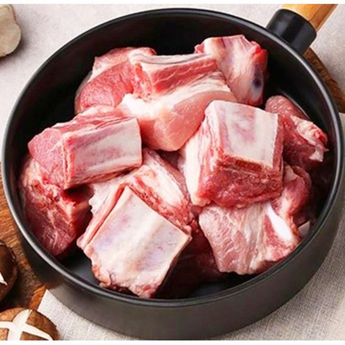 행복미트 국내산 돈갈비 한돈 찜갈비 총 당일발송, 2개, 1kg