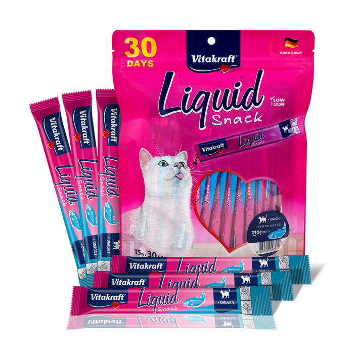 비타크래프트 리퀴드스낵츄르 연어오메가3, 15g X 30p, 1개 비타크래프트 리퀴드스낵츄르 연어오메가3, 15g X 30p, 1개