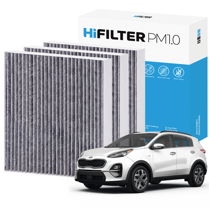 21 하이필터 PM1.0 활성탄 자동차 에어컨필터 기아