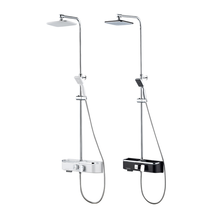 바스럽 국산 무타공 선반형 해바라기 샤워기 기존 타공 사용 가능