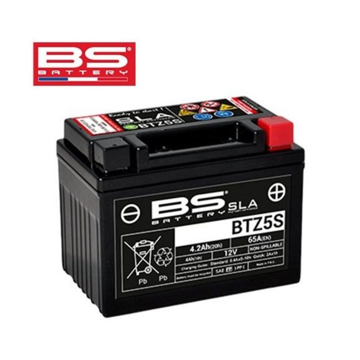BS배터리 BTZ5S 12V유아사 YTZ5S MSX125, 줌머X, Z125 PRO등, 1개, BTZ5S