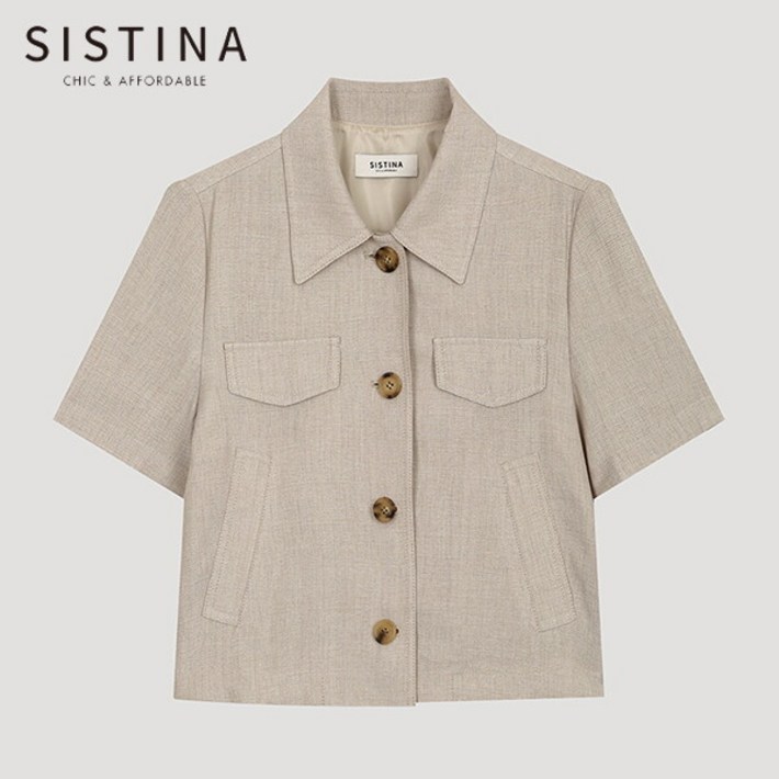 시스티나 린넨 크롭 셔츠 자켓AWWJKO21740BE