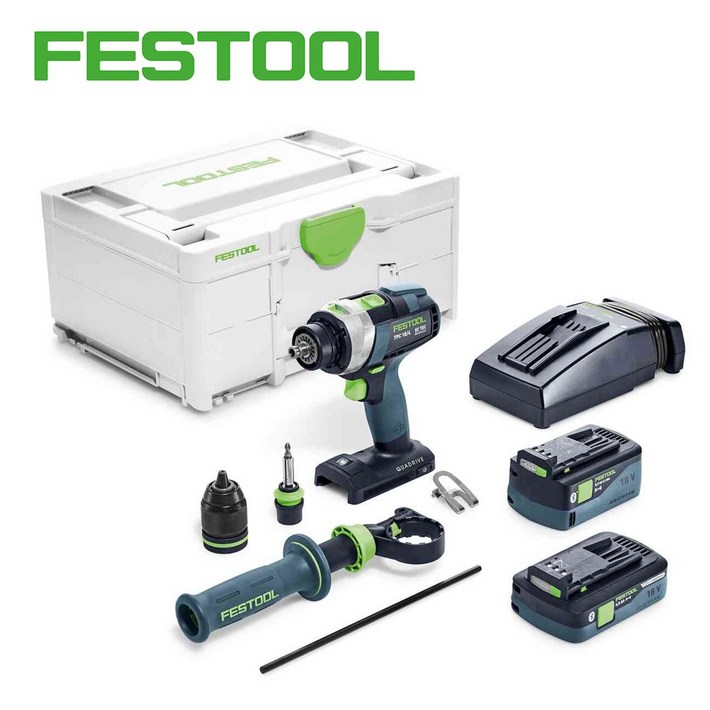 FESTOOL 페스툴 충전식 임팩트 드릴 TPC184 5,04,0IPlus KR 577653 구576780, 1개