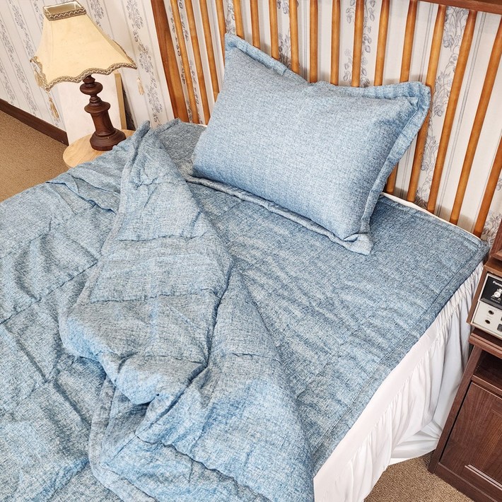 씨엠베드 1인용 이불 풀세트 차렵이불카페트베개커버베개솜4종풀세트 국내제조