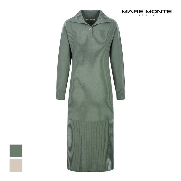 마레몬떼 버튼포인트 롱 니트원피스M22NMKT87P0