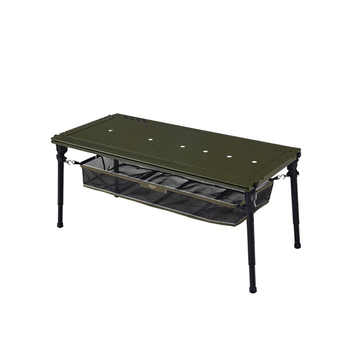 카고컨테이너 IGT 테이블 캠핑 조립식 휴대용 테이블, 카키