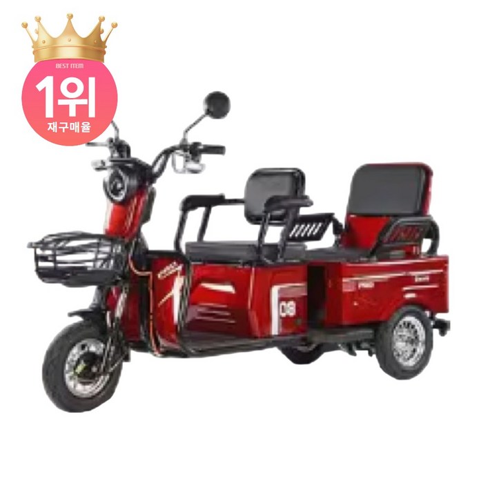 크로스바이 세발 전기차 스쿠터 2인승 삼륜 오토바이 72v 20a 1000w