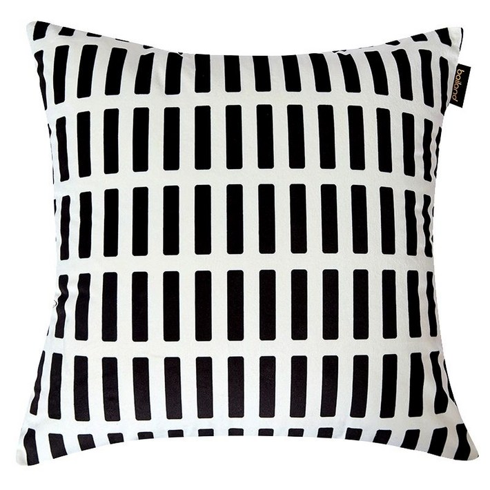 아르텍 시에나 쿠션 커버 블랙화이트