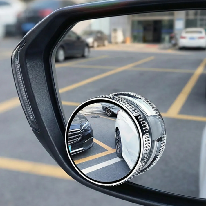 윌로우랩 사이드미러 방수 보조거울 사각지대, 1개, 실버