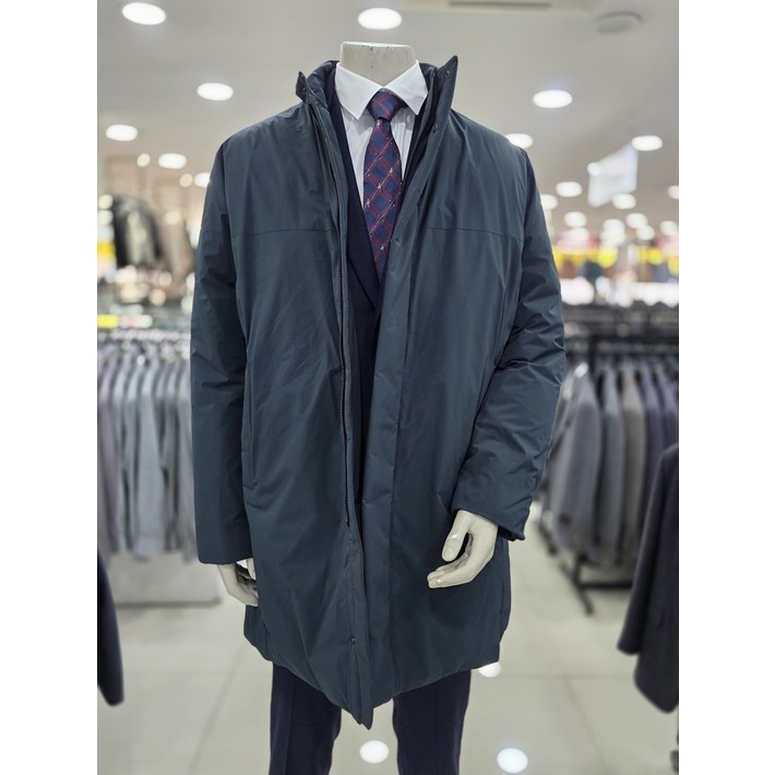 인디안 웰메이드 남성 니트에리 다운코트 MIT EH3W 9511