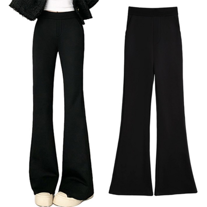 핑크셀럽 여성 밴딩 부츠컷 슬랙스 팬츠