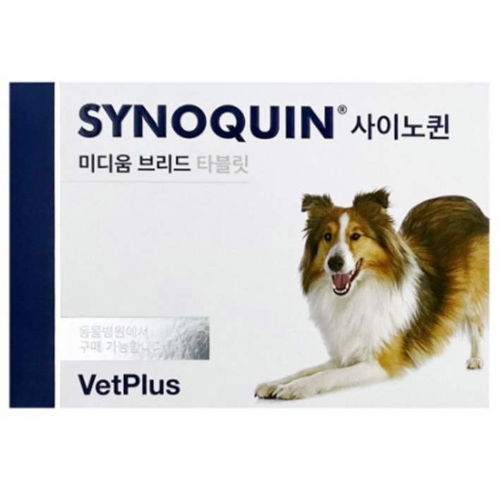 벳플러스 사이노퀸 중형견 30정 타블릿 SYNOQUIN EFA 동물병원정품 관절영양제, 30정, 뼈관절강화, 1개