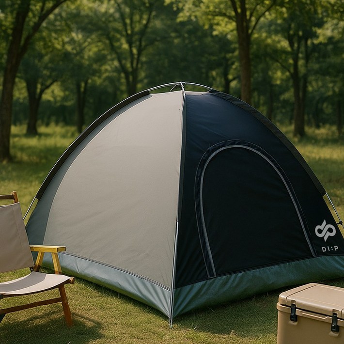 디프캠프 아웃도어 원터치 방수 텐트 200cm x 200cm x 135cm