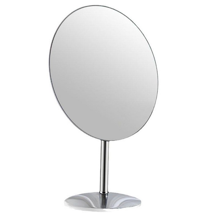 aa마켓 타원형 미용 거울 크롬 각도조절, a.타원형