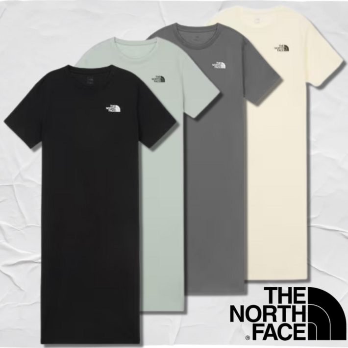 매장정품 노스페이스 원피스 반팔 여성 애니타임 맥시 드레스 루즈핏 데일리 여름 롱 치마