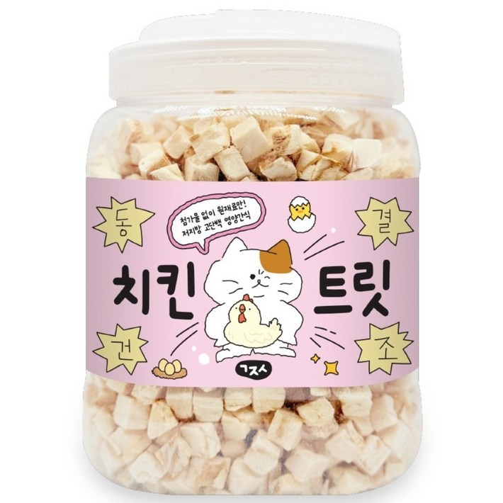 고지식 국내산 반려동물 동결건조 트릿 간식, 1개, 400g, 치킨