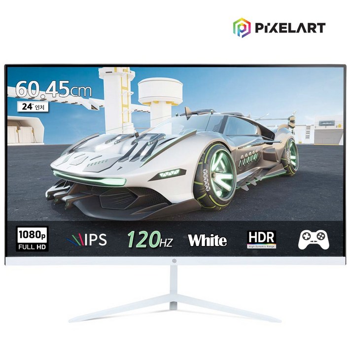 픽셀아트 PIXELART PA2440W 화이트 120Hz FHD 24형 모니터 일반 픽셀아트 PIXELART PA2440W 화이트 120Hz FHD 24형 모니터 일반