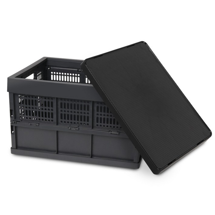 대용량 접이식 폴딩박스60L도마상판 세트, 1개, 다크그레이블랙도마상판