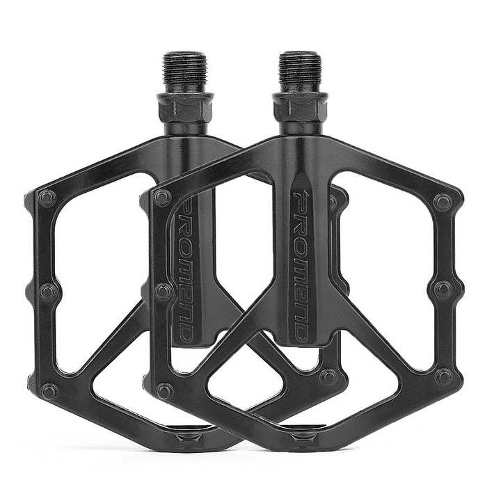 자전거 페달 MTB 로드 경량 평패달, 블랙, 1세트