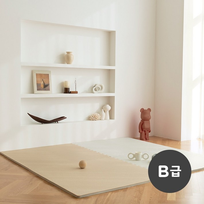 B등급 리퍼브 에코폼 베일리 벽매트, 1개, B급네츄럴코튼