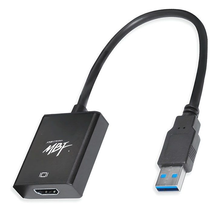 엠비에프 USB 3.0 to HDMI 컨버터, MBFU3HDBK, 1개