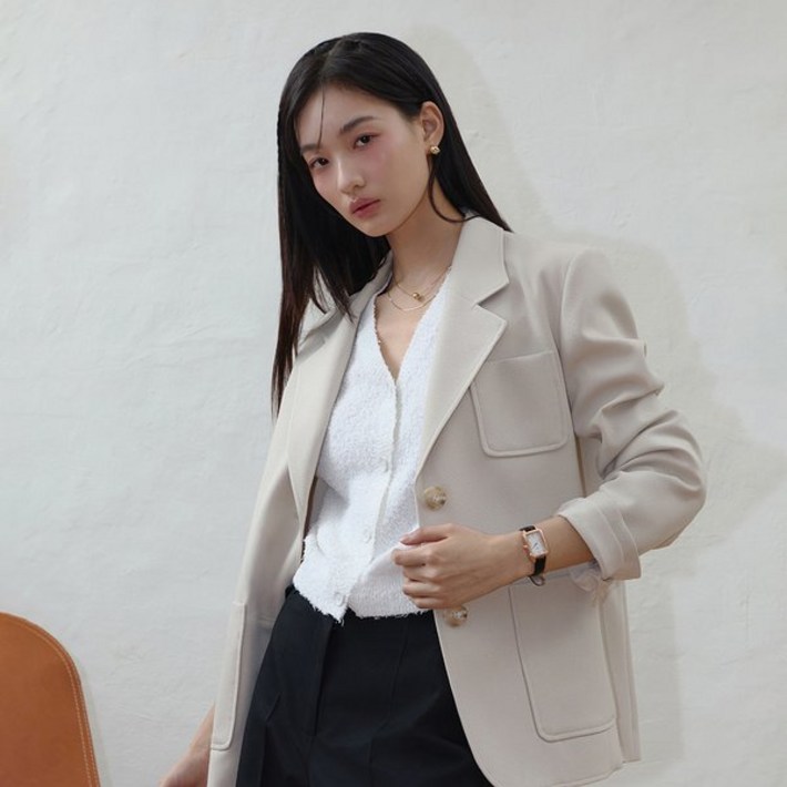 백화점출고 잇미샤 25 SS 아웃 포켓 싱글 자켓 ITP2ZJK830