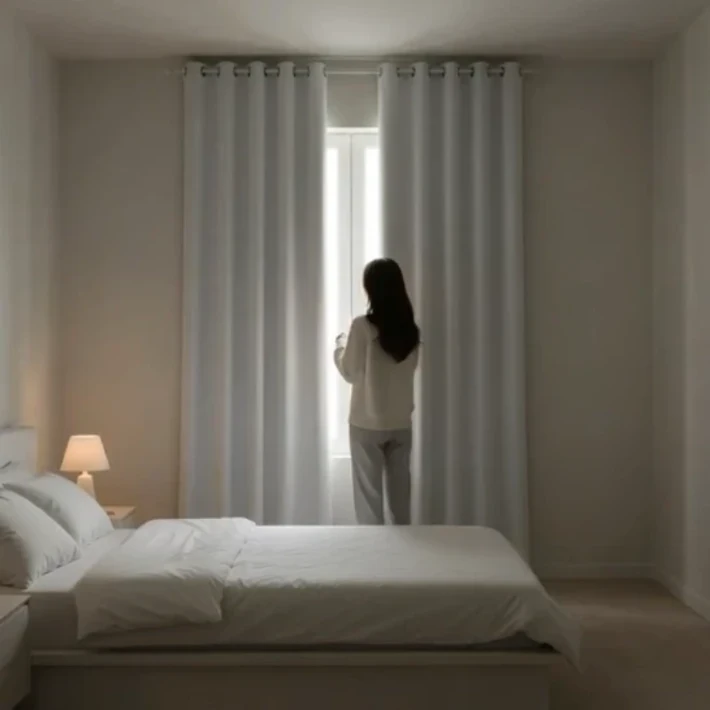 스너그스페이스 완전 빛차단 방한 단열 아일렛 암막 커튼 2P 세트