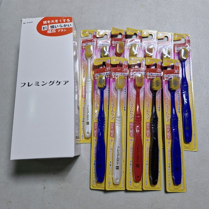 EBISU 에비스 칫솔 와이드 헤더 81번 부드러운모 12개입, 1박스, 12개입