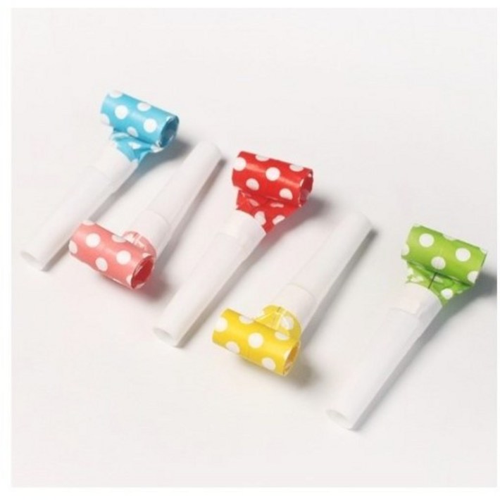 코끼리 피리 5color 10개 세트 파티용품 파티 피리 삑삑이 코끼리 나팔