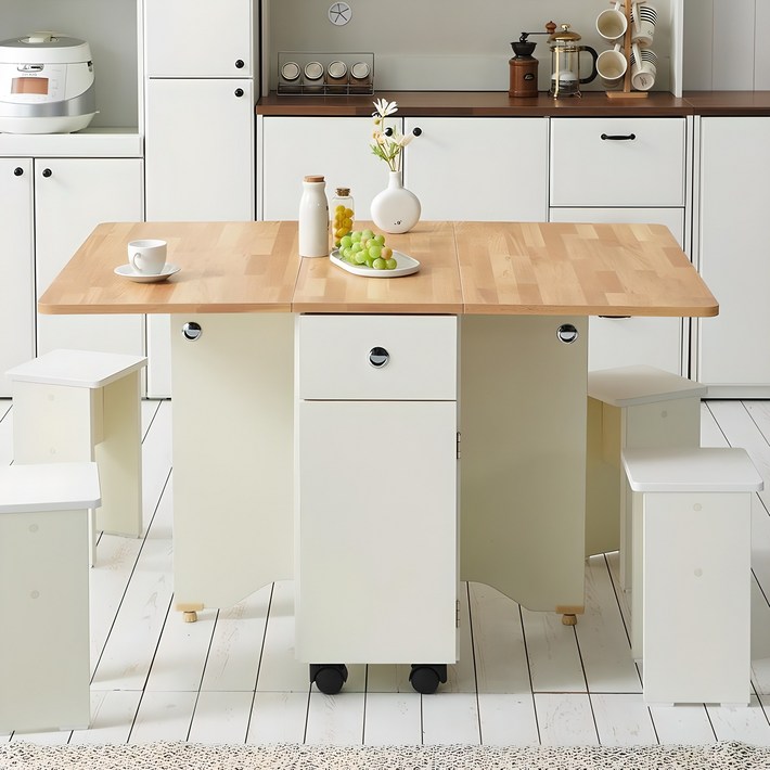 스칸디무드 쿠스토 이동식 확장형 접이식 식탁 테이블