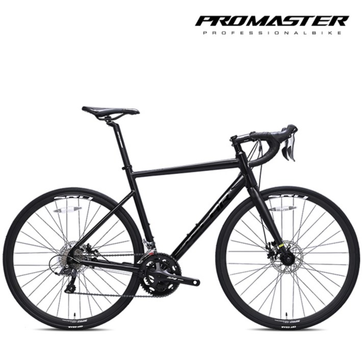 프로마스터 경량 알루미늄 로드자전거 노비스1 시마노 클라리스 16단 디스크브레이크, 노비스1 클라리스 500 매트블랙, 1개