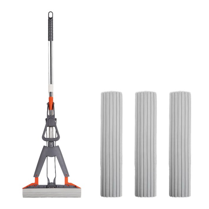 클린트 먼지먹는 물기제거 스펀지 밀대 물기제거기 리필패드 3장