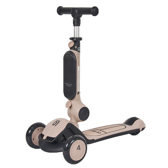 아티스트 유아동 킥보드 3in1 어린이 씽씽이 높이조절, 더스크로즈, 1개