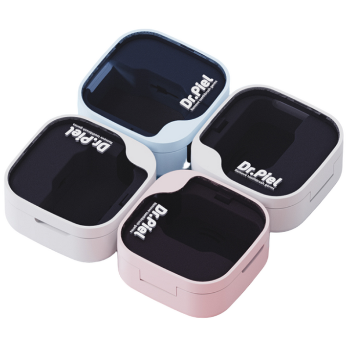 방수되는 칫솔 히팅건조 살균기 닥터피엘 올뉴큐빙 4개 IPX7 인증, 퓨어 화이트 2개스카이 블루 1개베이비 핑크 1개