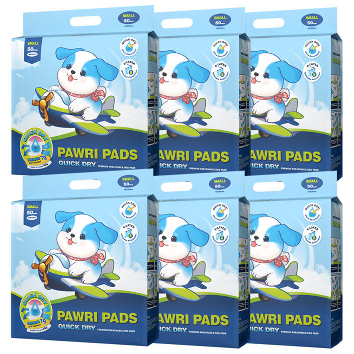 포우리 퀵드라이 강아지 배변패드, 6세트, 50개입