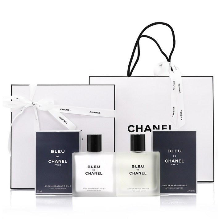 정식 한글라벨 백화점 제품 블루 드 샤넬 애프터 쉐이브 2종세트, 쇼핑백동봉
