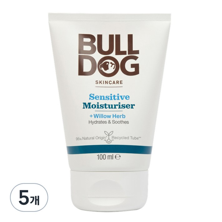 불독 스킨케어 센서티브 모이스처라이저, 5개, 100ml
