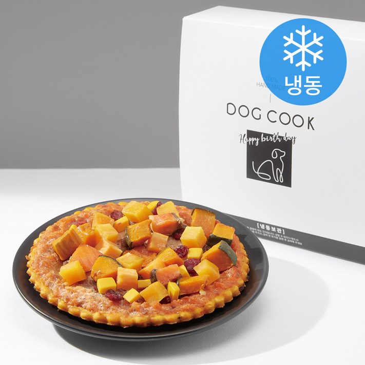 강아지생일상 [로켓프레시] 도그쿡 강아지 콤비네이션 피자 220g (냉동)