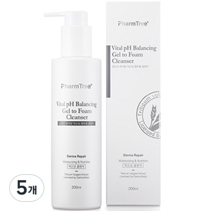 팜트리 바이탈 약산성 젤투폼 클렌저, 200ml, 5개 팜트리 바이탈 약산성 젤투폼 클렌저, 200ml, 5개